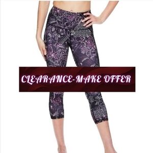 Gaiam High Waisted Printed Leggings size XS